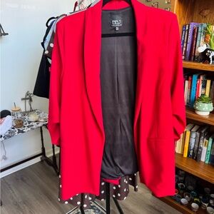 BBJ Women's Vibrant Red Suit Jacket